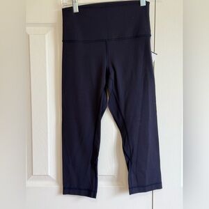lululemon athletica crop high waisted Navy Leggings. 6